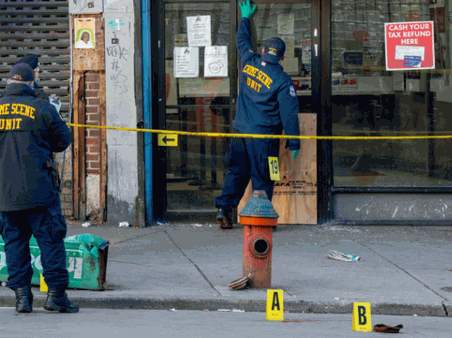 crime takes place in a public area